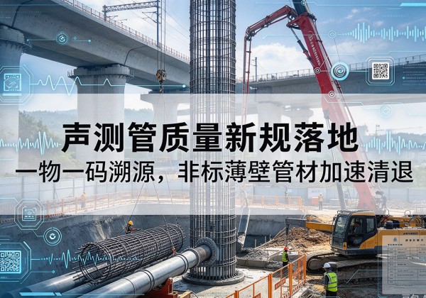 肇源声测管质量新规落地，一物一码溯源，非标薄壁管材加速清退